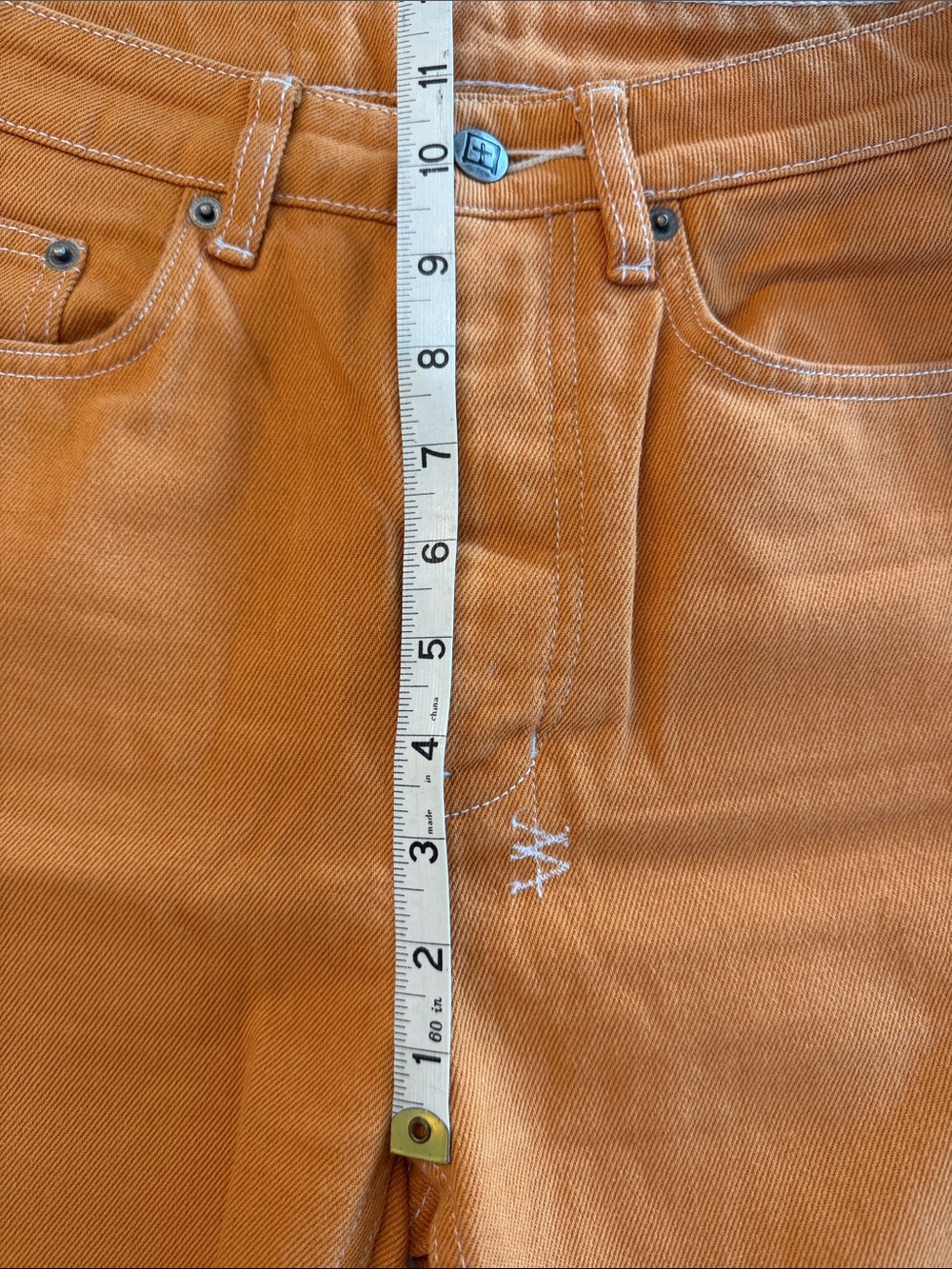 Ksubi Women's Rust Orange Straight-Leg Jeans - Picture 7 of 9